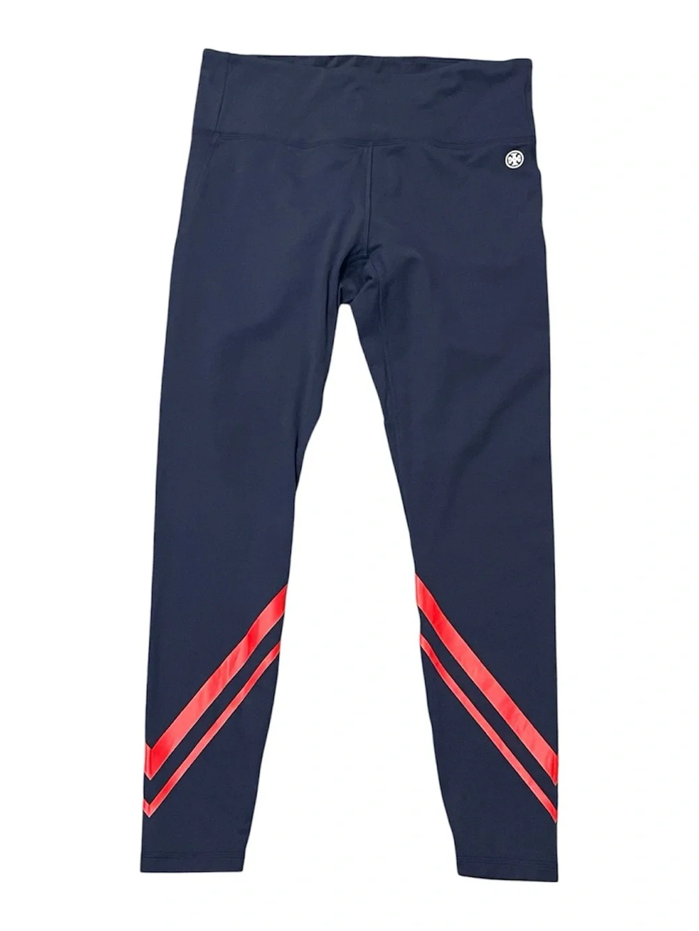 Tory Burch Sport | Navy with red stripes leggings Sz XL